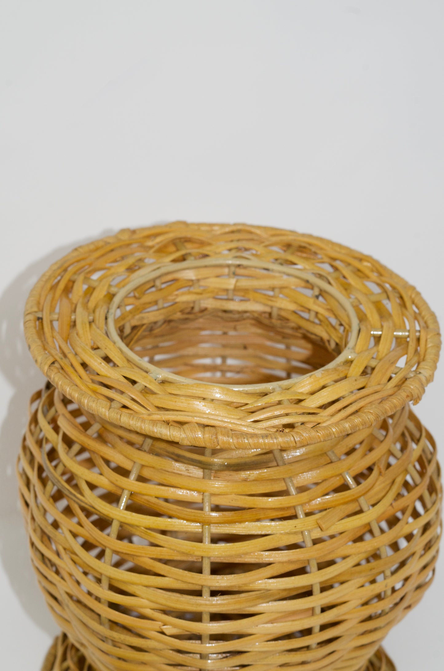 Wicker Temple Jar