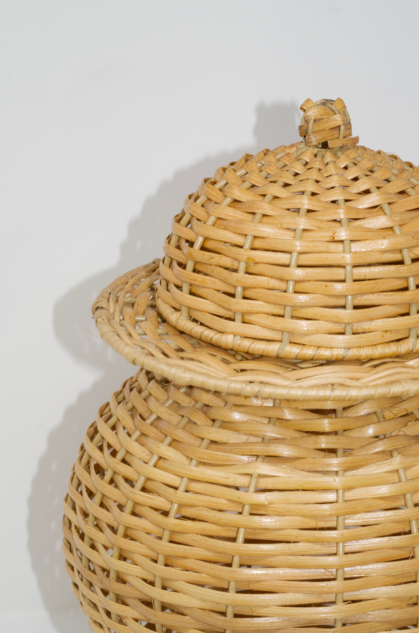 Wicker Temple Jar