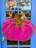 Festive Pumpkin Door Hanger- Hand Painted by Artist