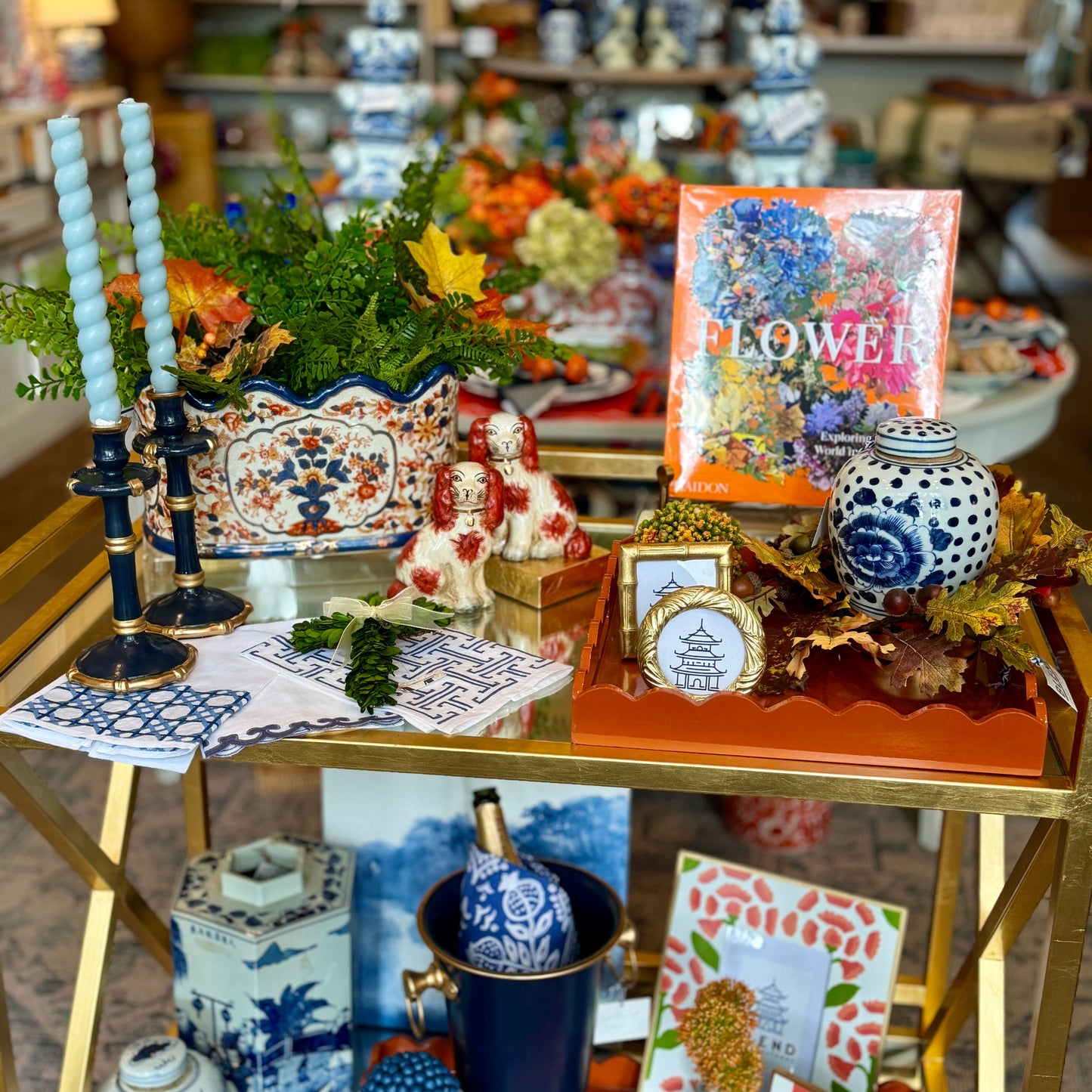 Imari Scalloped Porcelain Footbath Planter