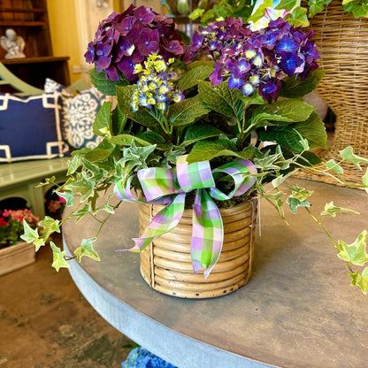 Classic Cane Planter | Handwoven Garden Cachepot