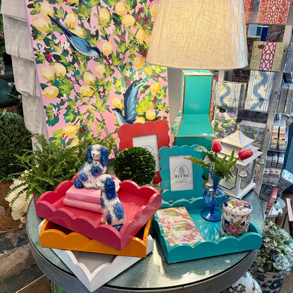 Scalloped Lacquer Tray