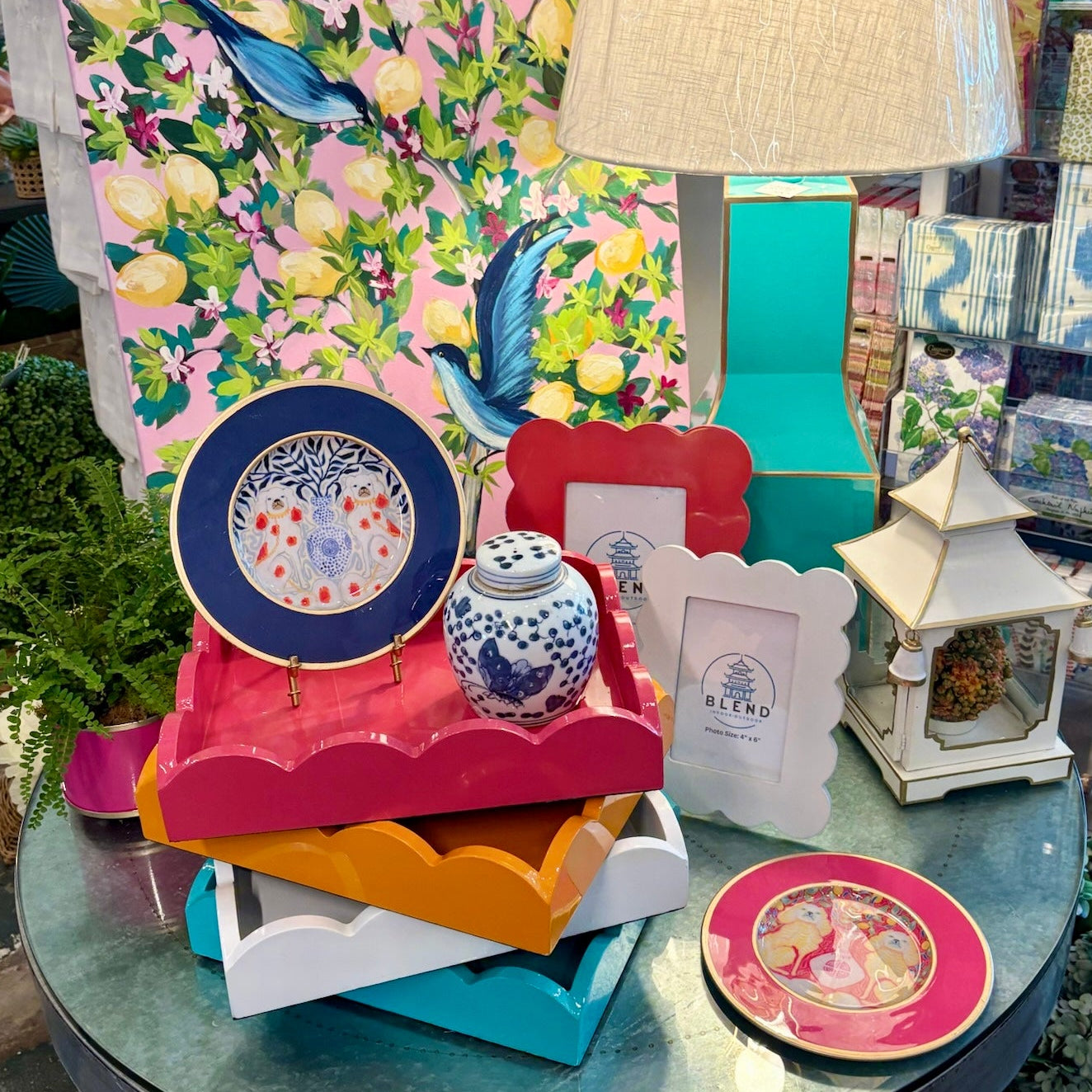 Blue and White Porcelain Butterfly Ginger Jar