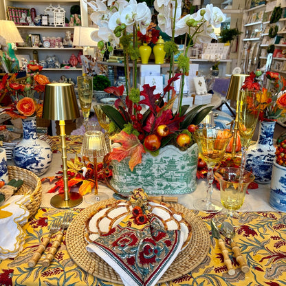 Green Willow Scalloped Footbath Planter