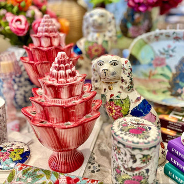 Lidded Chinoiserie Scented Candle