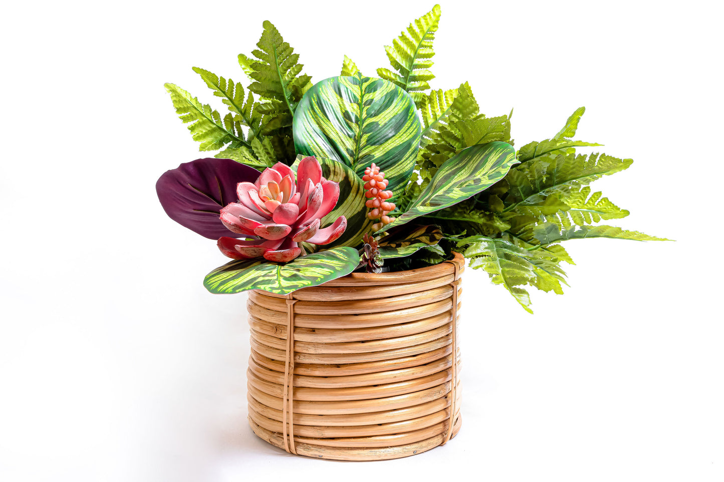Classic Cane Planter | Handwoven Garden Cachepot