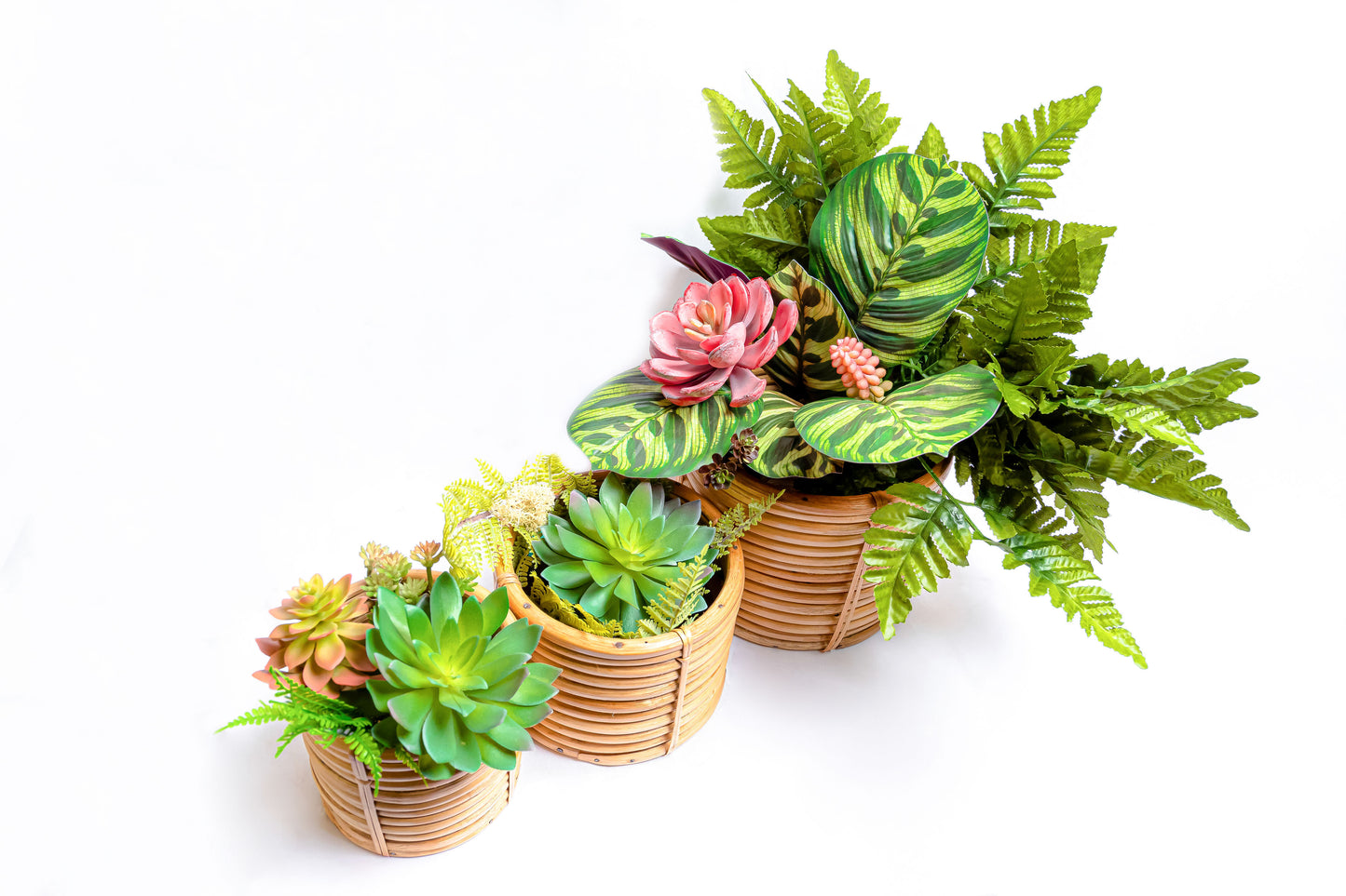 Classic Cane Planter | Handwoven Garden Cachepot