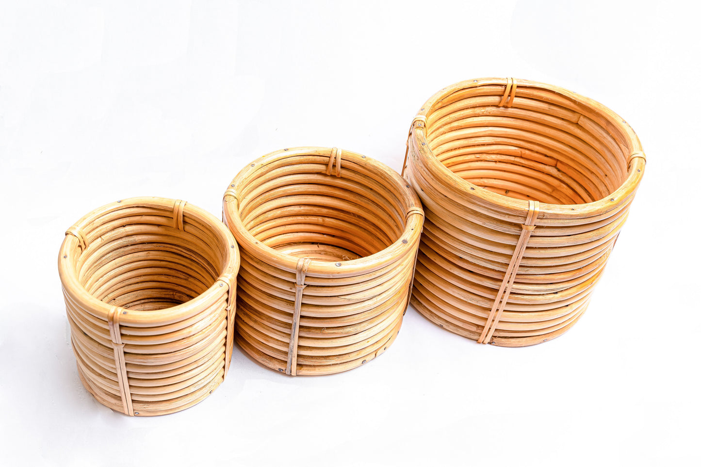 Classic Cane Planter | Handwoven Garden Cachepot
