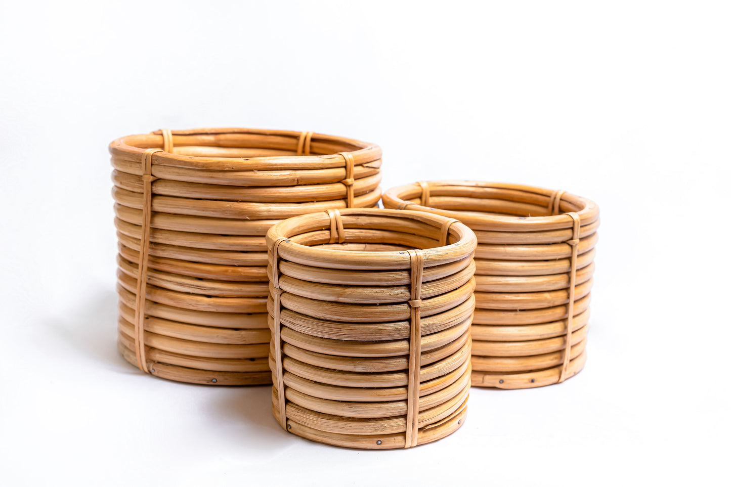 Classic Cane Planter | Handwoven Garden Cachepot