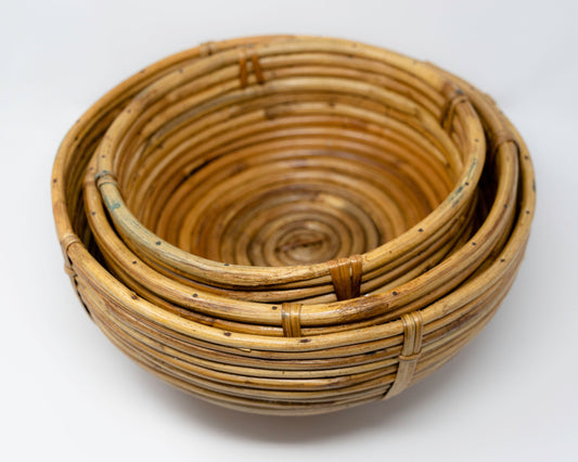 Classic Cane Planter | Decorative Tabletop Bowl