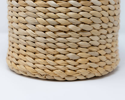 Classic Banana Weave Planter | Natural Woven Cachepot