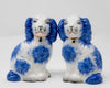 Blue & White Porcelain Staffordshire Salt & Pepper Set