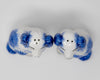 Blue & White Porcelain Staffordshire Salt & Pepper Set