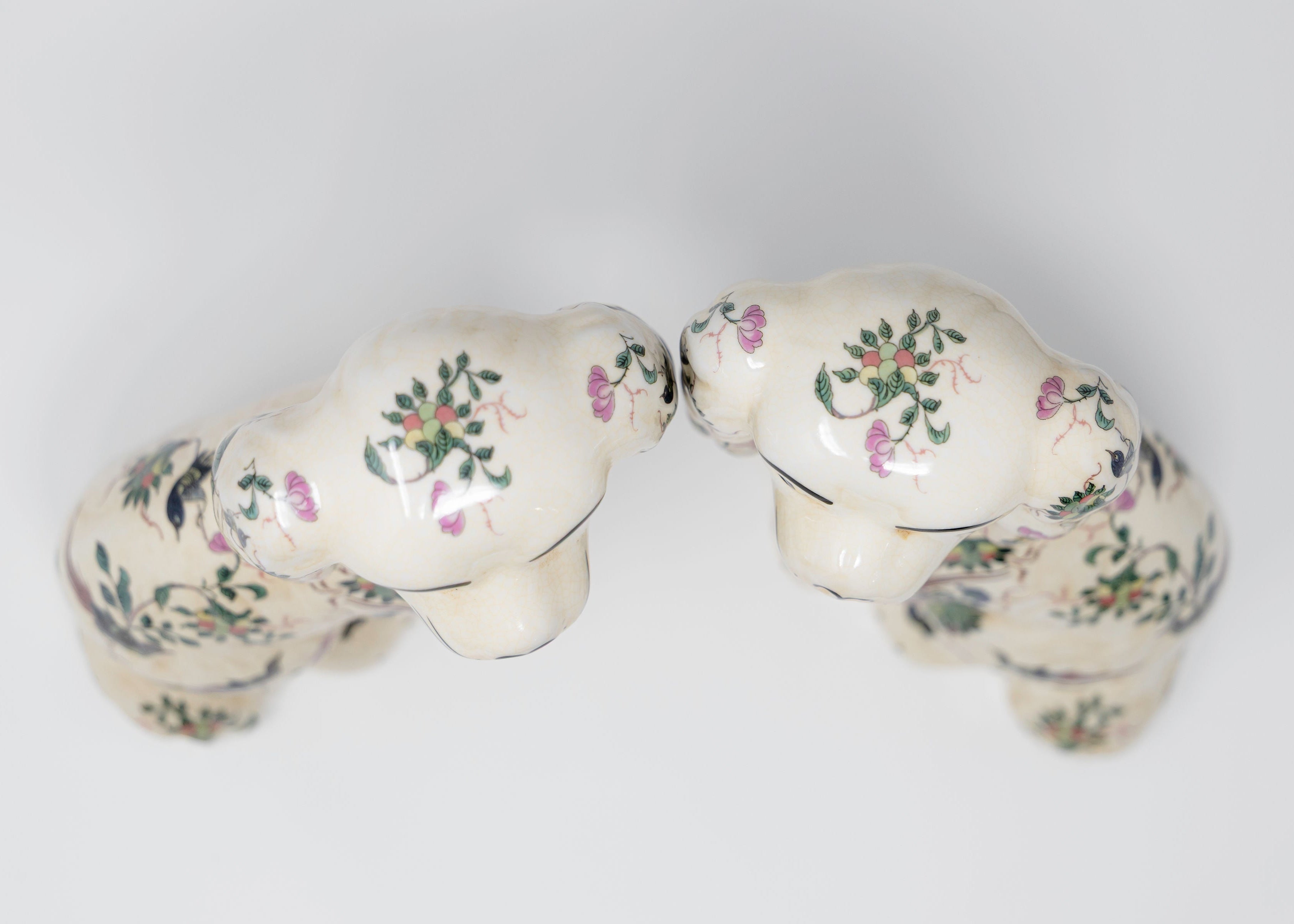 Pair of Porcelain Staffordshire Dogs - Large