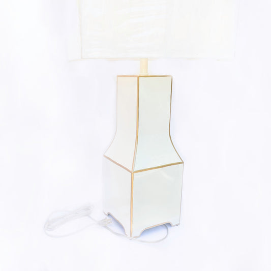 Classic Tole Lamp Base | Elegant Hand-painted Chinoiserie Style Lamp Base