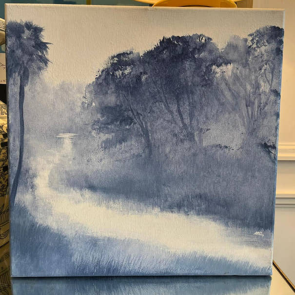 Mike Perry Blue Wash Palms