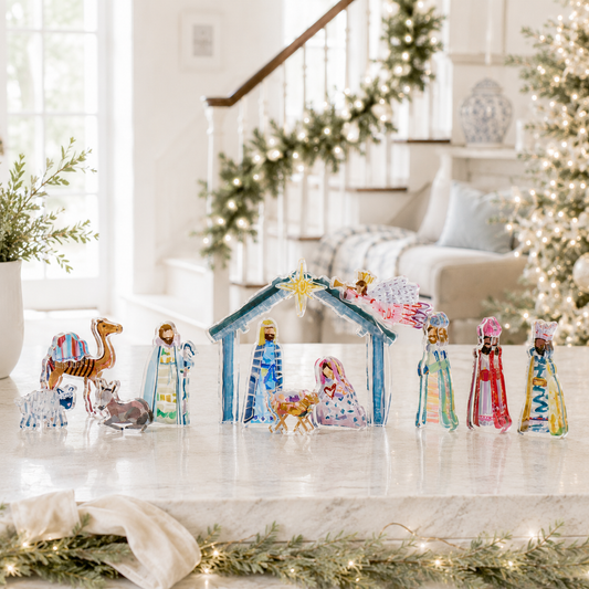 Lauren Dunn Collected Nativity complete scene