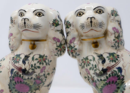 Pair of Porcelain Staffordshire Dogs - Large