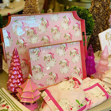 Retro Modern Santa Tray