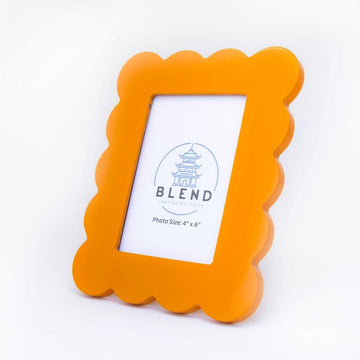 Scalloped Lacquer Photo Frame | 4x6 | 5x7