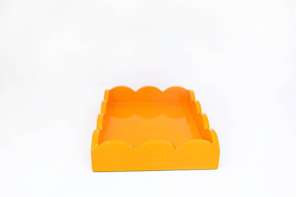 Scalloped Lacquer Tray | Chic Decorative Home Accent