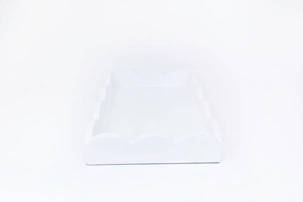 Scalloped Lacquer Tray | Chic Decorative Home Accent