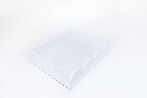 Scalloped Lacquer Tray | Chic Decorative Home Accent