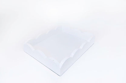 Scalloped Lacquer Tray | Chic Decorative Home Accent
