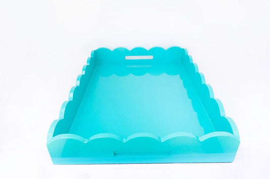Scalloped Lacquer Tray | Chic Decorative Home Accent