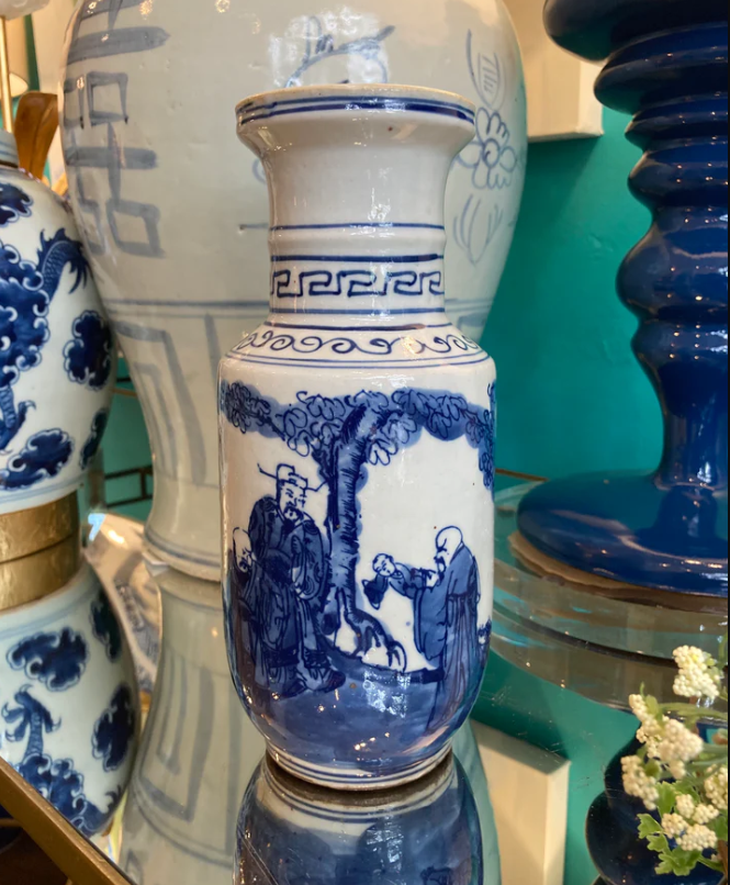 Blue and White Porcelain Lucky Star Vase