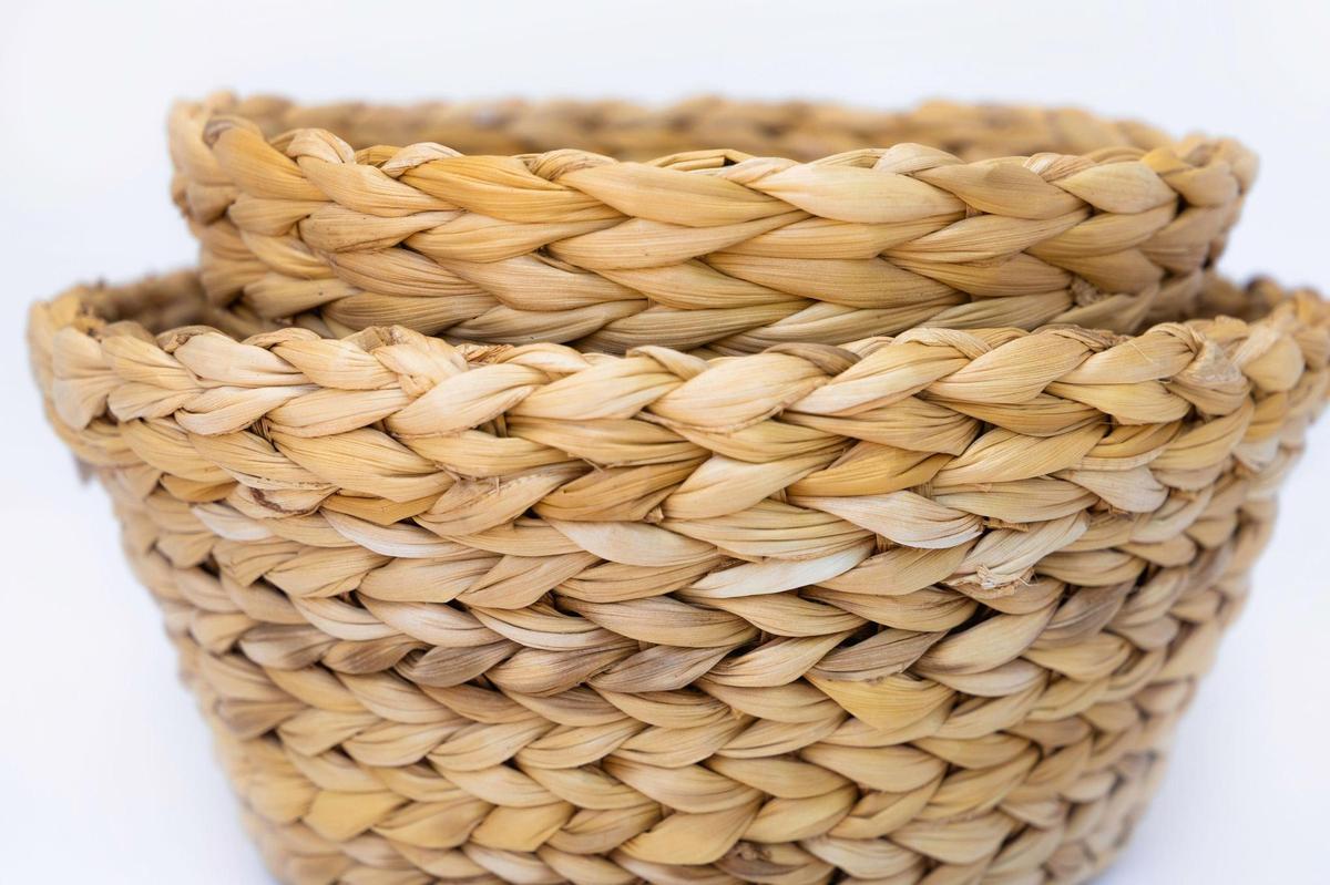 Tapered Banana Weave Planter | Decorative Cachepot Planter