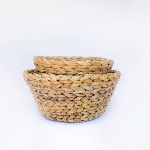 Tapered Banana Weave Planter | Decorative Cachepot Planter