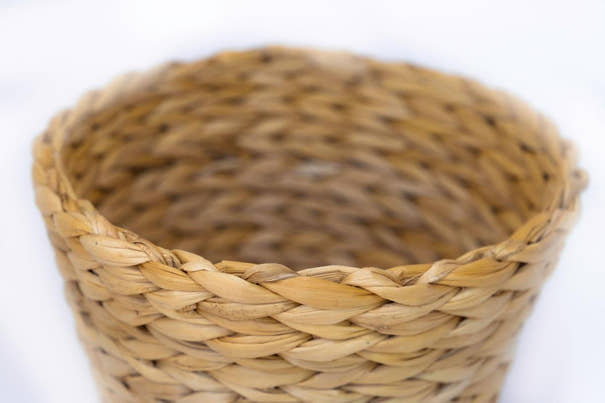 Tapered Banana Weave Planter | Decorative Cachepot Planter