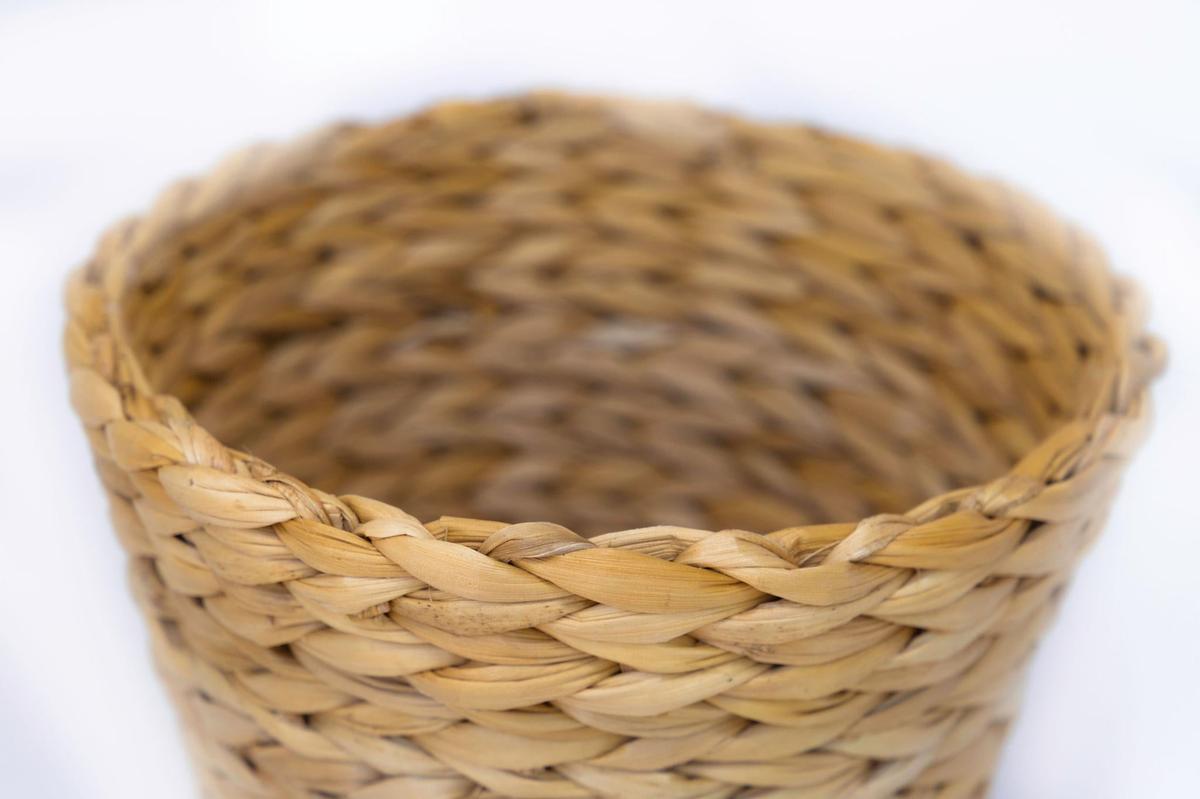 Tapered Banana Weave Planter | Decorative Cachepot Planter