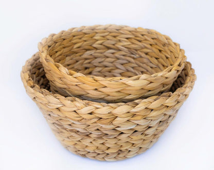 Tapered Banana Weave Planter | Decorative Cachepot Planter