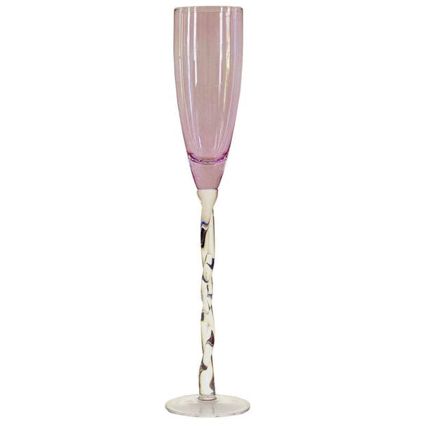Twisted Stem Champagne Flutes