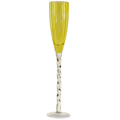 Twisted Stem Champagne Flutes