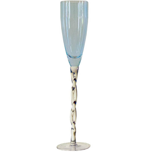 Twisted Stem Champagne Flutes