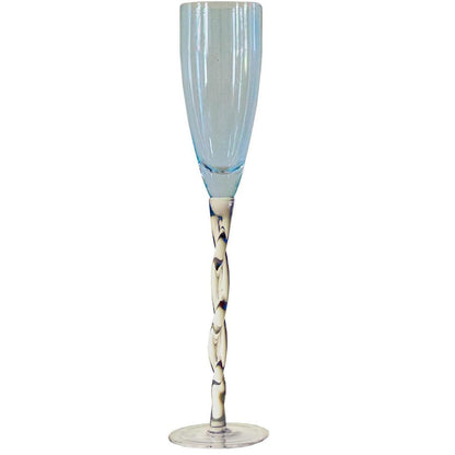 Twisted Stem Champagne Flutes