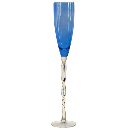 Twisted Stem Champagne Flutes