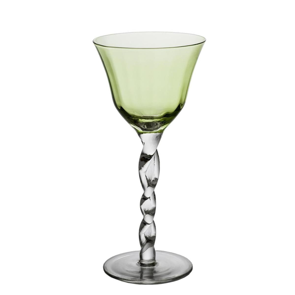 Twisted Stem Wine Glass