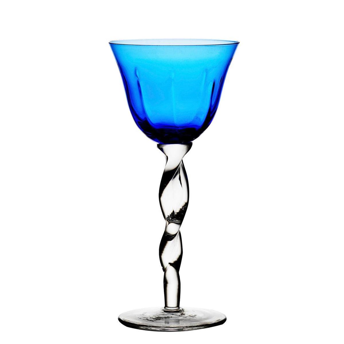Twisted Stem Wine Glass