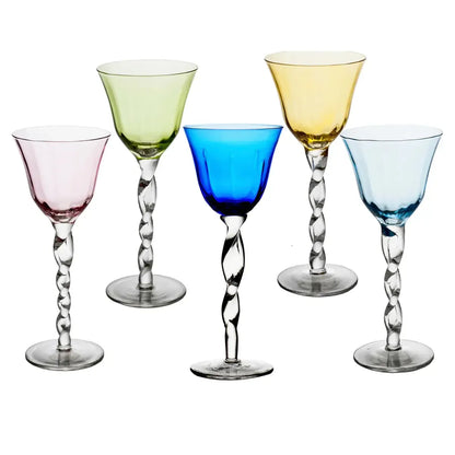 Twisted Stem Wine Glass