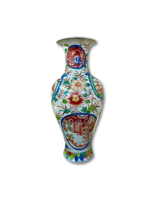 Multicolor Porcelain Vase