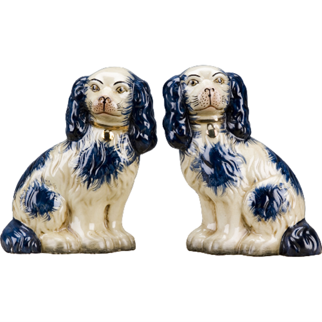 Large Porcelain Staffordshire Dogs