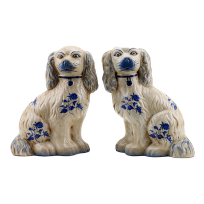 Large Porcelain Staffordshire Dogs