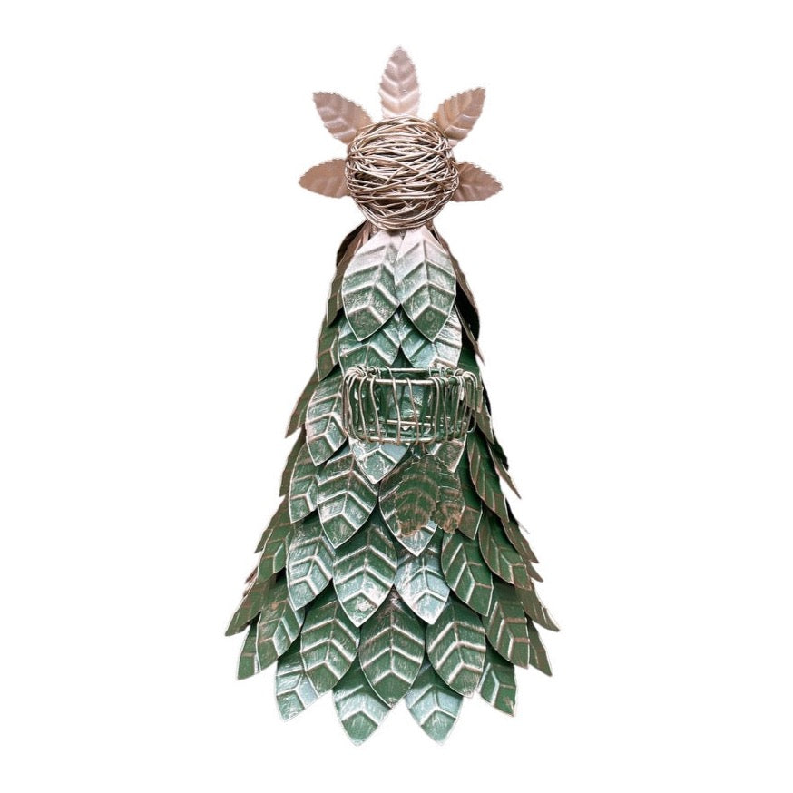 Green and Gold Tree Leaf Angel