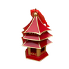 Red Pagoda Ornament 
