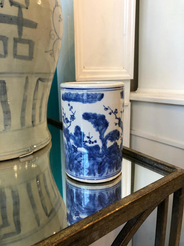 Blue & White Porcelain Pencil cup