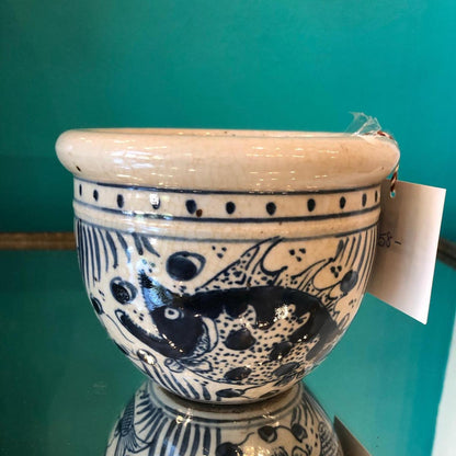 Blue and White Porcelain Planter Pots